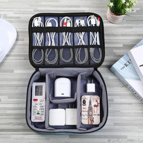 Cable Organizer System Kit Case USB Data Cable Earphone Wire Pen Power Bank Storage Bags Digital Gadget Devices Travel