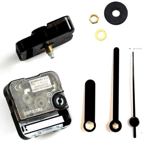 Ostar Silent Movement Plastic quartz clock mechanism with black short hands 550# Clock Accessory Quartz DIY Clock kits F333