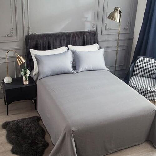 Svilelg Pure Cotton bed sheet Simple Pure Color One Piece Bed Sheet Single Double Beding Sheet