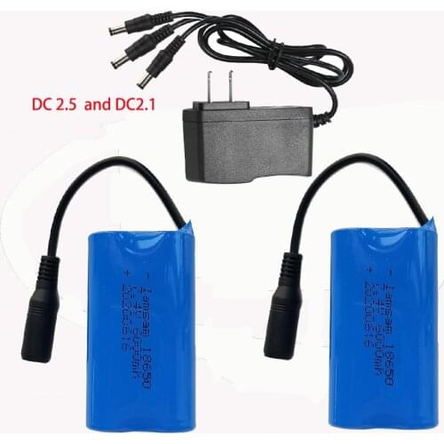 T188 T888 2011-5 Remote Control RC Fish Finder Fishing Bait Boat Spare Parts 7.4V 6000mah battery with DC 2.5 or DC 2.1