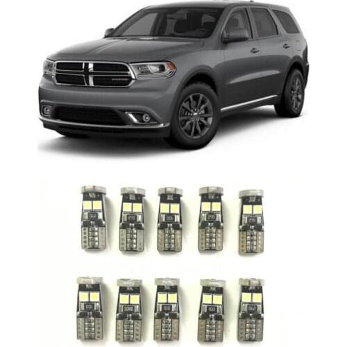 Canbus w5w Led interior lights For Dodge Durango Dart Charger Journey Challenger Grand Caravan Viper avenger caliber colt dakota