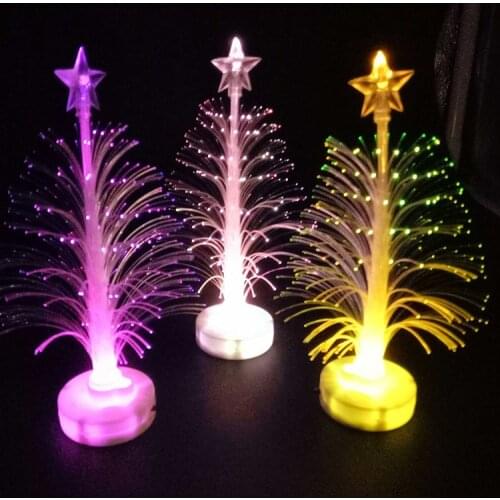 LED Christmas Tree Colorful Flashing Birthday Party Optical Fiber Tree Luminous Optical Fiber Christmas Gift Manufacturers