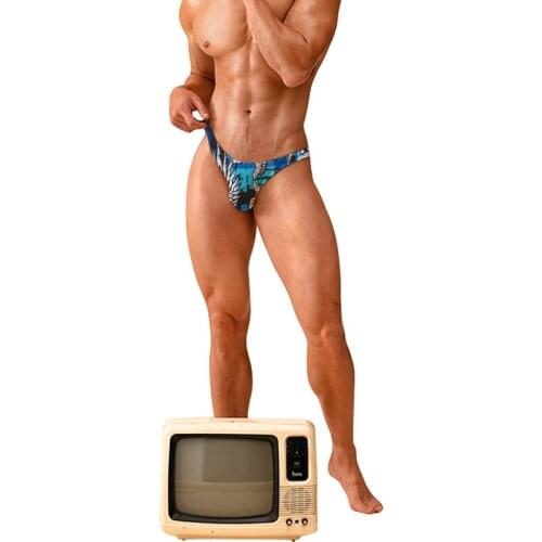 Comfortable Mens Underwear Ice Silk Mens Briefs Sexy Men Underpants ​Quick Dry Thong For Man Funny Modal Panties New 2021