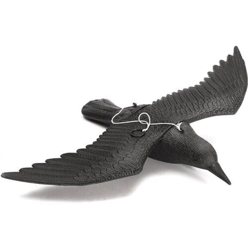 Vogelabwehr Rabe Scarecrow Crow For Pigeon Defense, Garden Bird, Black