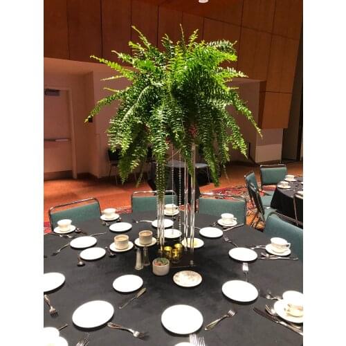 5PCS Acrylic Flower Vase Clear Flower Vase Table Centerpiece For Marriage Luxury Floral Stand Columns For Wedding Decoration