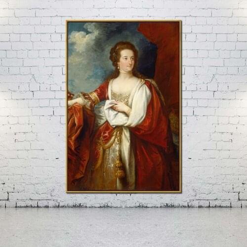 Artcozy Oil Canvas Painting portrait of elizabeth howard For Home Decoration Wall Art