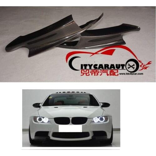 FREE SHIP E90 E92 E93 M3 CAR STYLING CARBON COVER Carbon Fiber car Front Splitter cover trim fit for E90 E92 E93 M3 2005-12