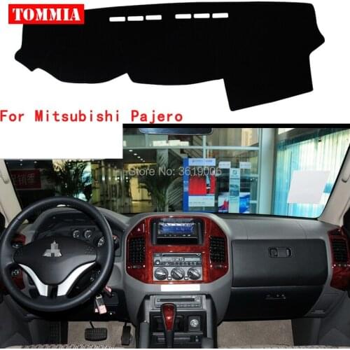 TOMMIA Interior Dashboard Cover Light Avoid Pad Photophobism Mat Sticker For Mitsubishi Pajero