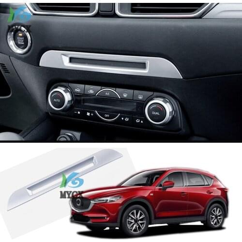 For Mazda CX-5 CX5 CX 5 2017 2018 2019 accessories Car Middle CD Console Dashboard Trim Sticker Frame Cover interior decoration