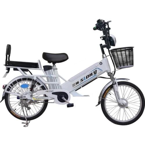 Dual Batteries Electric Takeaway Bike 2 Wheels Electric Bicycles 350W 48V 38km/h Powerful Electric Bicycle Detachable Battery
