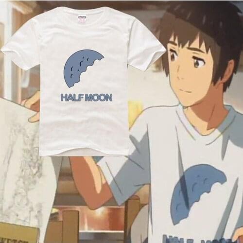 New Your Name Tachibana Taki T-shirt Cosplay Anime T-shirt Summer Cosplay Cotton Short Sleeve Tees