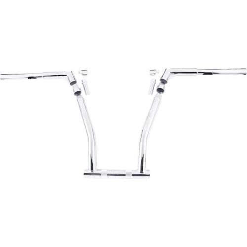 Motorcycle 14" Rise 1-1/4" Chrome Handlebar Hanger Bar For Harley Dyna Fat Bob Street Bob