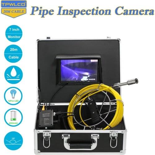 Free Shipping Solar Eclipse Wall & Pipe Inspection Camera 20M/30M/40M/50M Coil Cable For Industrial Drain Sewer Inspection