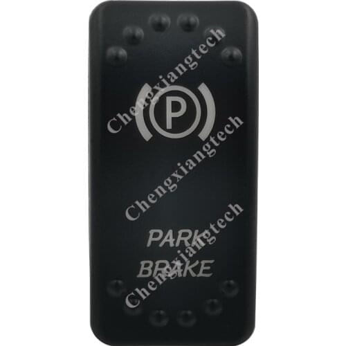Laser Etched -PARK BRAKE- Led Backlit Rocker Switch Cap for Car Boat Truck Rv Switch Auto DIY Replacing, Cover Only