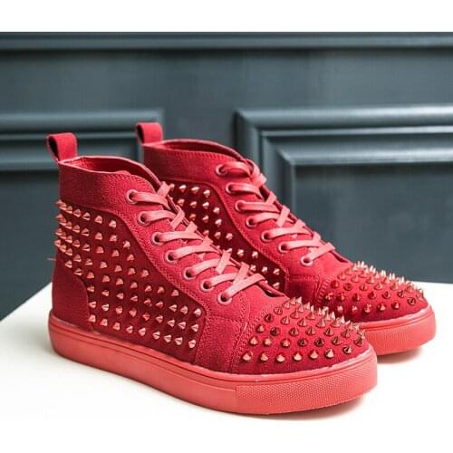 Autumn Platform Sneakers for Men Casual Walking Sports Red Luxury Shoes Outdoor Travel Fitness Sneakers Male Vulcanized Shoes