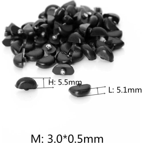 Barber repair set 50 Pieces/Set Styling Scissors Silenciador Parts 3.0*0.5mm Cutting Hair Scissors Accessories Silencer Stopper