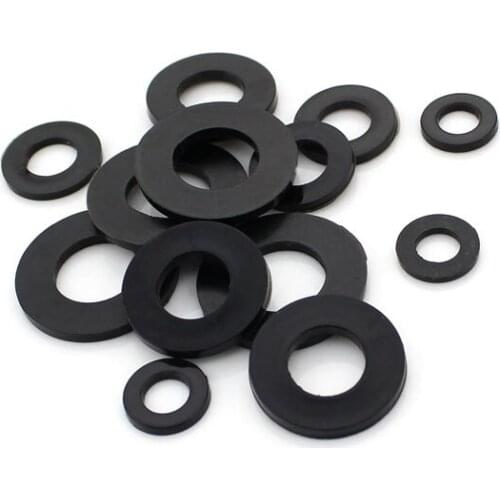 Wholesale! WHITE/BLACK M2 M3 M4 M5 M6 M8 M10 M12 Nylon PA66 Plastic Flat Hard Washers Flat seal Gaskets Ring