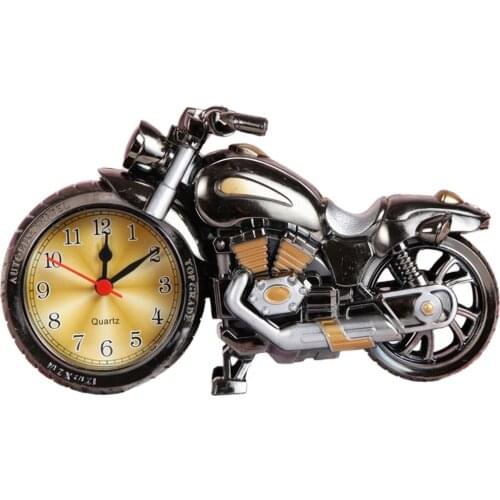 Motorcycle Alarm Clock Creative Retro Alarm Clock Motorcycle Model Alarm Clock for Boys Tenns Gifts Memory