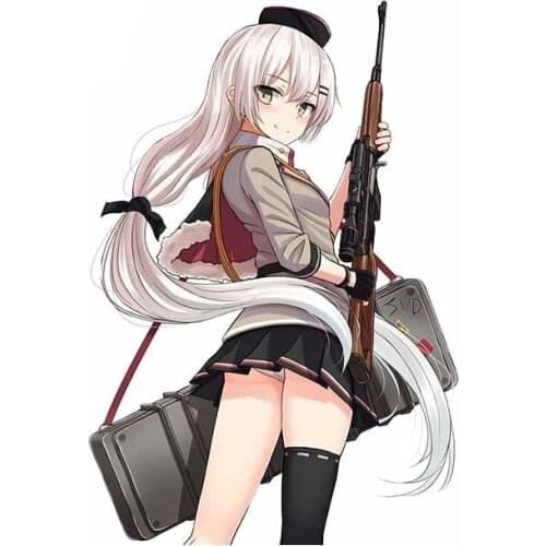 Lovely Anime Girl Vinyl Material Car Stickers Waterproof Fine Decal Motorcycle Suitable for VAN RV Kk13*9cm