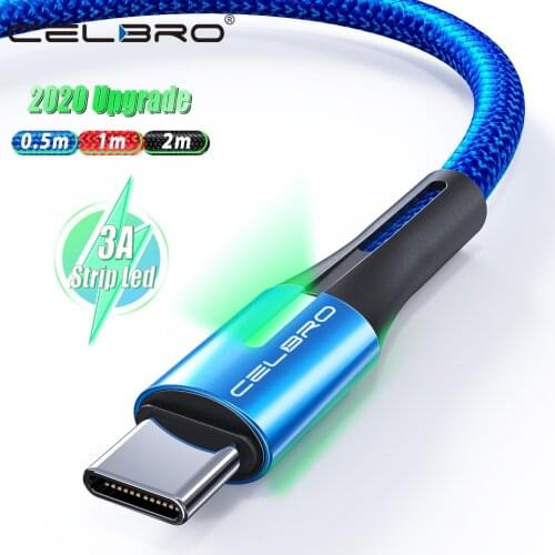 Usb Type C Data Cable Cabo Usb Tipo C Quick Charge QC 3.0 Charging Wire 0.5/1/2 Meter for Samsung A51 5G M31 TCL 10 Meizu 17 Pro