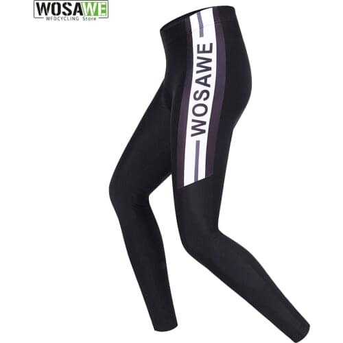 WOSAWE Spring Summer Cycling Pants with 4D Gel Pad Men Women Cycling Tights MTB Bike Bicycle Downhill Padded Pants Long Riding