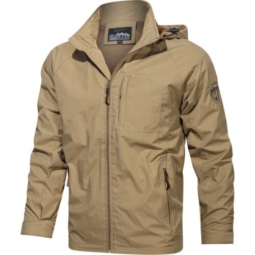 Military Tactical Jacket SoftShell Waterproof Windbreaker Casual Outdoor Outerwear Hooded Coats Embroidery Army Combat Jackets