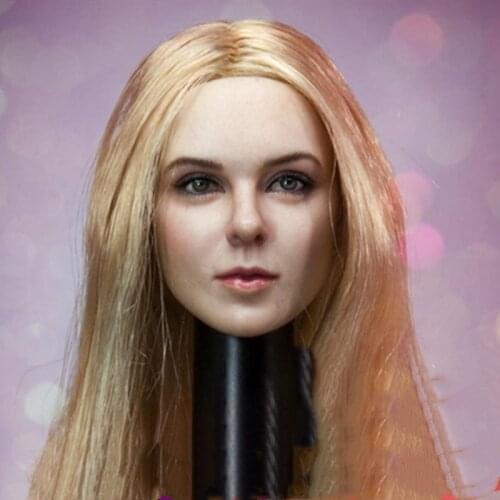 1:6 Scale Head Carved KIMI TOYS KT012 European American Female Head Sculpt For Action Figure Part