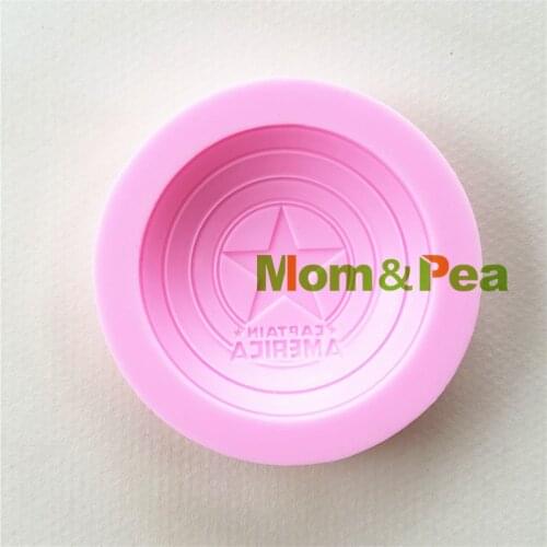 Mom&Pea 1105 Free Shipping Shield Silicone mold Cake Decoration Fondant Cake 3D Mold Food Grade