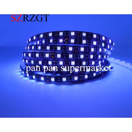 12V UV Ultraviolet 395-405nm led strip black light 5050 SMD 60led/m 120led/m Waterproof tape lamp for DJ Fluorescence party