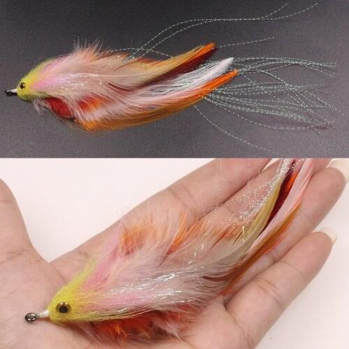 2PCS Saltwater Fishing Flies Size 1/0 New Trout Steelhead Salmon Pike Streamer Fly lures