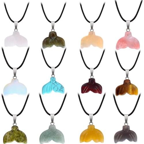 2020 Statement Choker Necklace Natural Stone Love Heart-shaped Crystal Necklaces Pink Pendant for Fashion Bohemian Women Jewelry