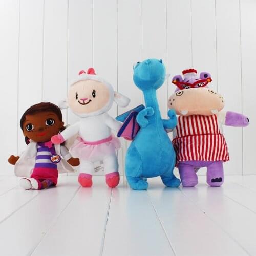 4 Styles Dottie Check Up Time Doc Mcstuffins Donny Stuffy Dragon Lambie Sheep Hallie Hippo Stuffed Animal Toys