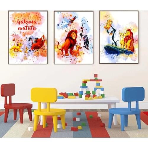 5d Diamond Painting Disney Animation Lion King Posters Diamond Embroidery Wall Art Picture for Bedroom Artwork Decor