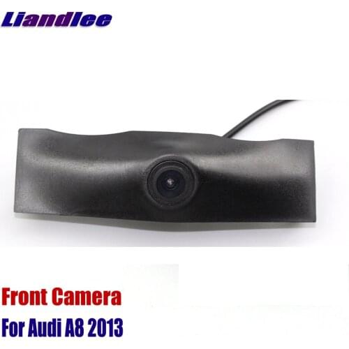 Car Front View Logo Grill Camera For Audi A8 2013 Not Reverse Rear View Parking Camera Full HD CCD Accessories Night Vision