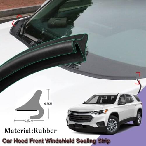 Car Rubber Seal Strip Windshied Spoiler Filler Protect Edge Weatherstrip Strips Car Accessories For Chevrolet Traverse 2013-2020