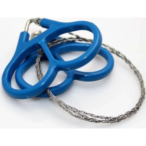 1pcs/2pcs Emergency Gear Stainless Steel Wire Saws Outdoor Camping Hiking Manual Hand Steel Chain Saws Survival Tools