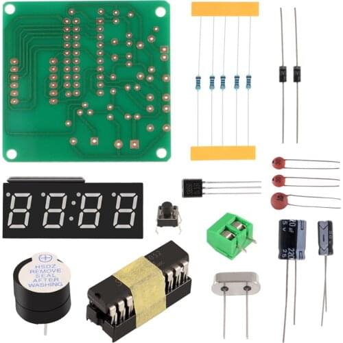 0.56" C51 4 Bits Digital Electronic Clock AT89C2051 SCM Electronic DIY Kits Welding Practice Learning Kits Red LED