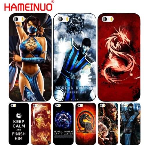 HAMEINUO Scorpion Sub Zero Mortal Kombat x cell phone Cover case for iphone 6 4 4s 5 5s SE 5c 6 6s 7 8 plus case for iphone 7 X