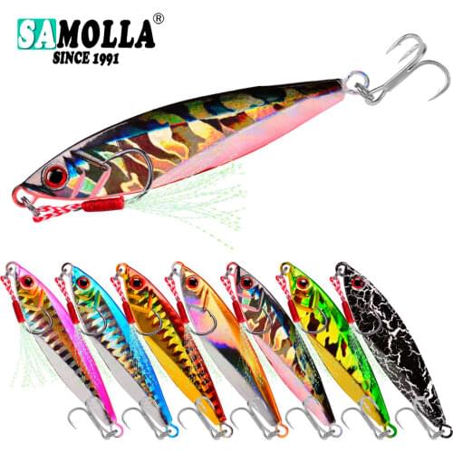 Metal Jig Fishing Lure Weights 7-30g Metal Fishing Bait Holographic Saltwater Lures Articulos De Pesca Isca Artificial Fake Fish