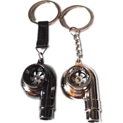 Metal Whistle KeychainTurbo-charger Turbocharging Keyring Keychain
