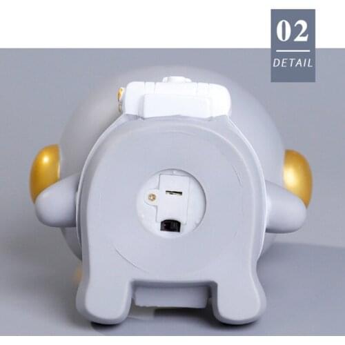 Cute Cartoon Astronaut Night Light Decoration Figurine with Piggy Bank Function Wholesale