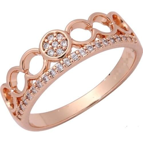 Fashion Ring 585 Gold Color Women Jewelry Accessories Hot Selling Crown Shape Cute Wedding Rings-for-Women