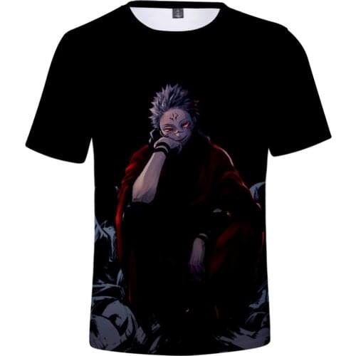 2021 New Anime Manga Jujutsu Kaisen T-Shirt 3D Printed Streetwear Men Women Fashion Oversized T Shirt Harajuku Cosplay Tees Tops