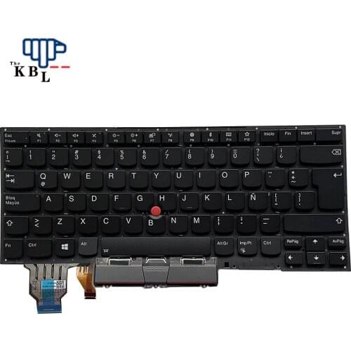 New For Lenovo Thinkpad X1 Carbon 8th Gen 2020 Latin Language Backlit Black (No Frame)Laptop Keyboard SN20R55530 33PE556