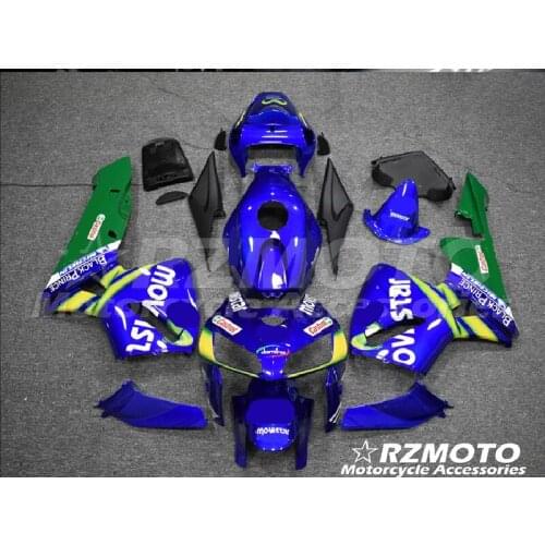 New ABS Motorcycle Fairing Fit For Honda CBR600RR F5 2005-2006 Bodywork Injection Mold Blue Green No.2994