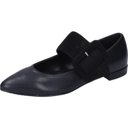 OLGA rubies ballet flats woman synthetic leather black