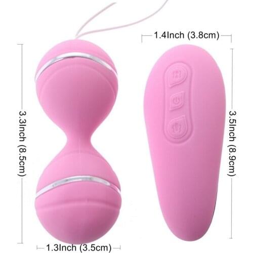 Female Silicone Ben Ball Jump Eggs Clitoral Stimulation Kegel Vaginal Tight Vibrator Vibrating Sex Toys for Women Rechargeable