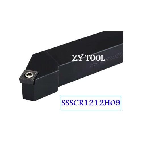 SSSCR1212H09 CNC turning tool holder,12*12*100mm External turning tools, 45 Degree Lathe cutting tool, SCMT09T3 Turning holder