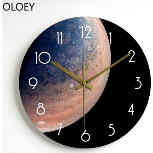 Modern Design Glass Large Wall Clock Living Room Bedroom Home Decor Star Creative Clock Mechanism Modern Luxury Clocks Wall