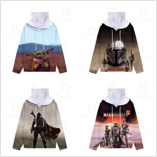 2020 New Harajuku Fashion 3D Baby Personal Hoodie Sweatshirts Men Women Hooded Streetwear Pullover Tops with 3D Headscarf Sets